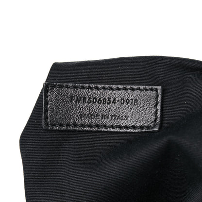 Saint Laurent Crinkled Calfskin Matelasse Monogram Medium Niki Chain Satchel Black 8 of 15