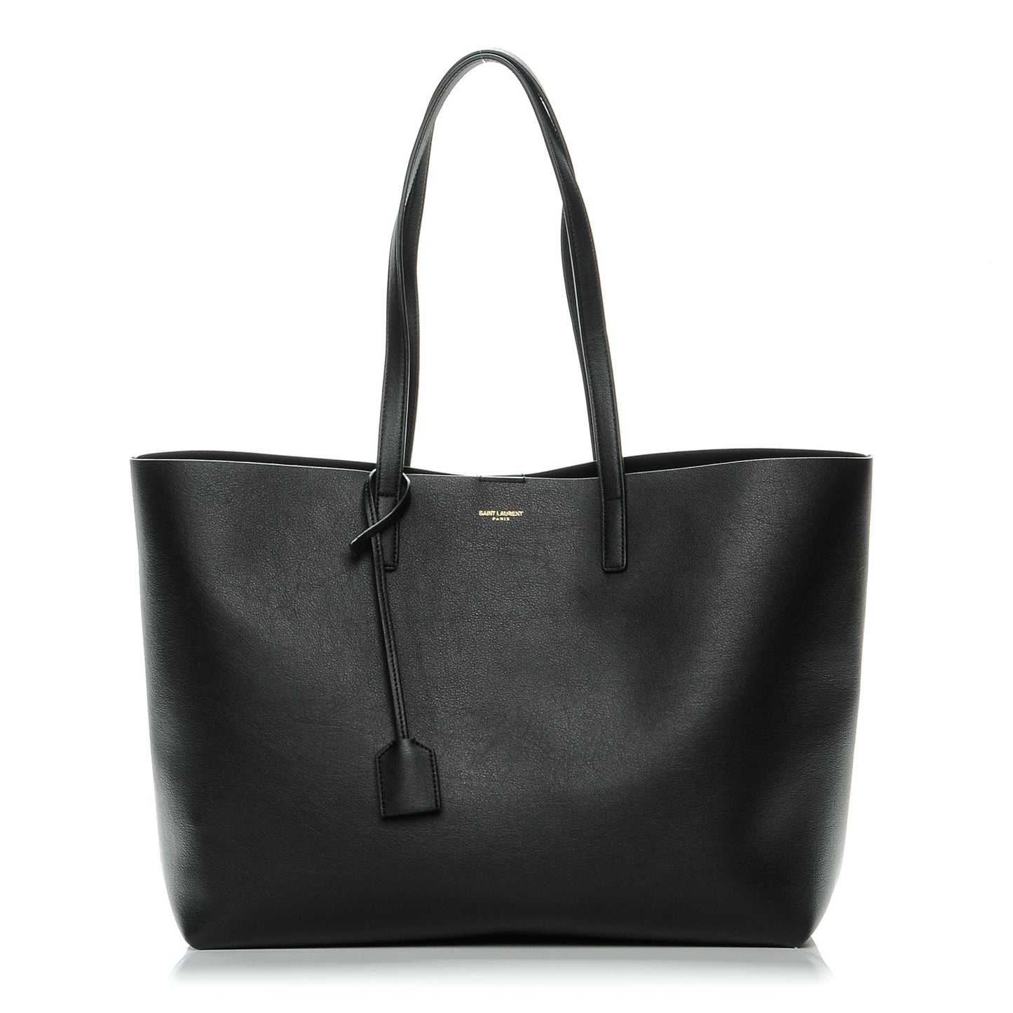 Calfskin Large Shopping Tote Black