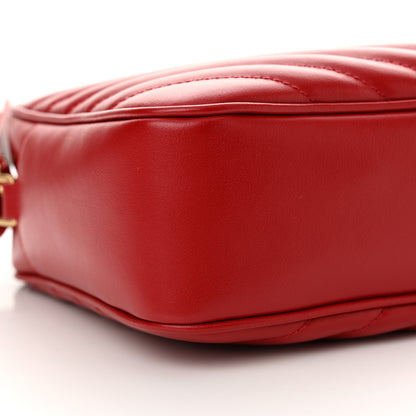 Saint Laurent Calfskin Matelasse Monogram Lou Camera Bag Rouge Eros 9 of 10