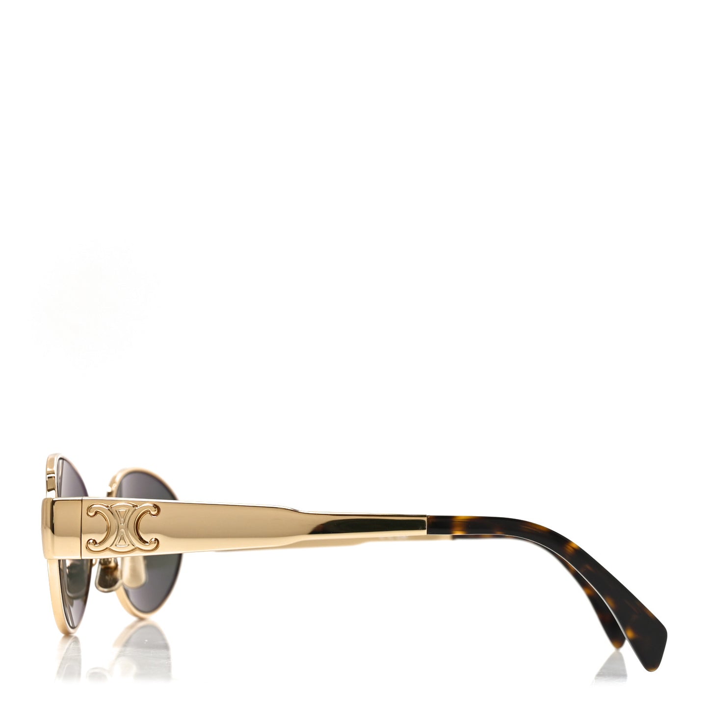 Metal Triomphe 01 Sunglasses CL40235U Gold Green