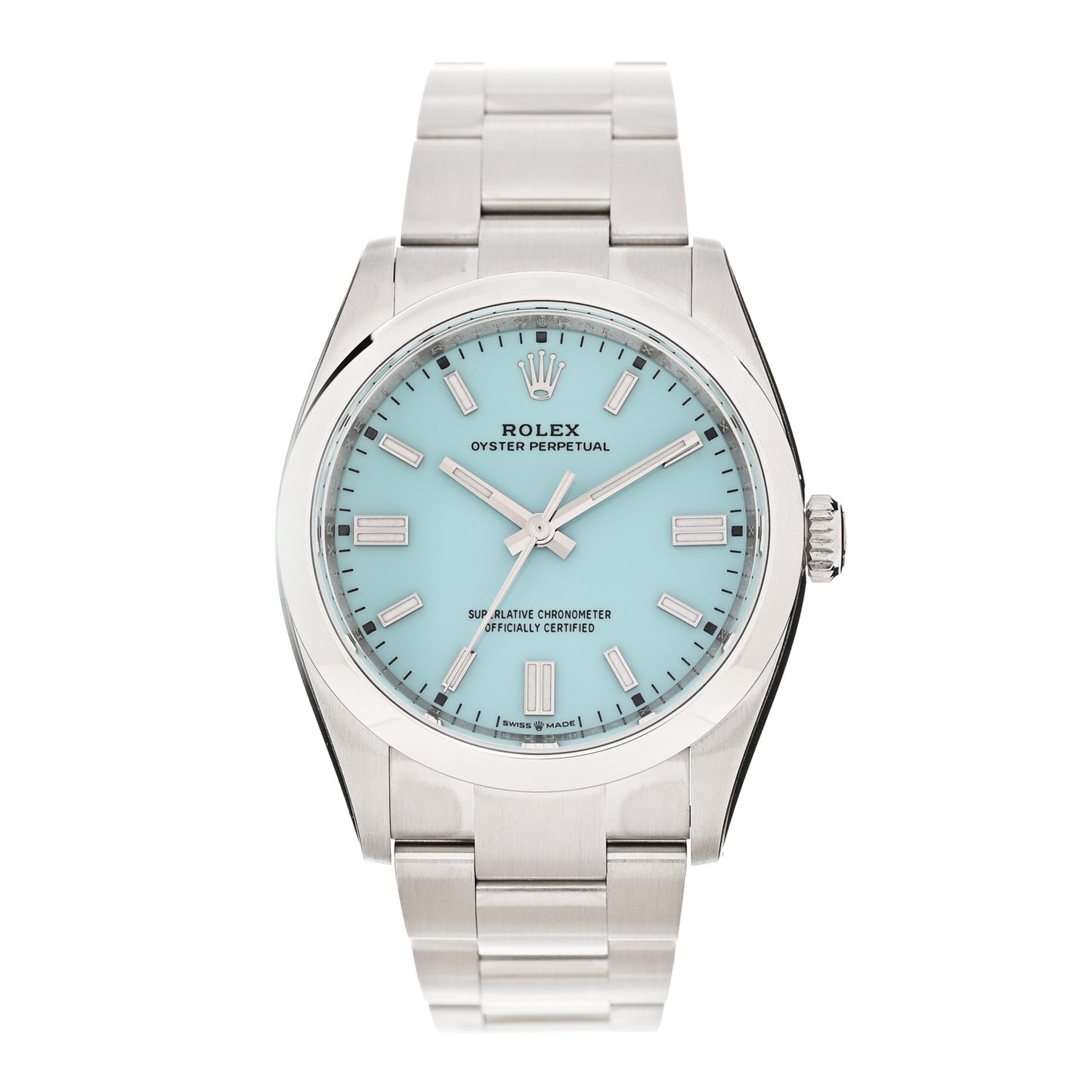 Stainless Steel 36mm Oyster Perpetual Watch Turquoise 126000