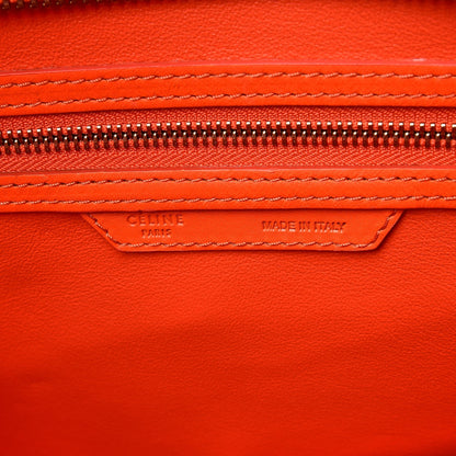 Celine Smooth Calfskin Mini Luggage Bright Orange 6 of 10