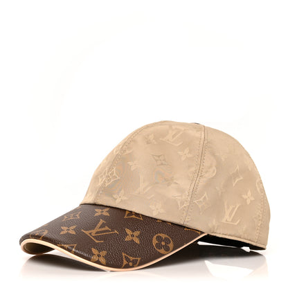 Louis Vuitton Monogram Polyester Silk LV Get Ready Cap M Beige 1 of 9