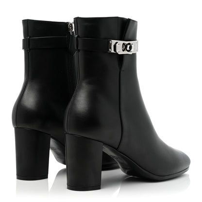 Hermes Calfskin Saint Germain Ankle Boots 38.5 Black 4 of 8