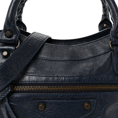 Balenciaga Agneau Classic Hardware Town Bleu Obscur 8 of 10