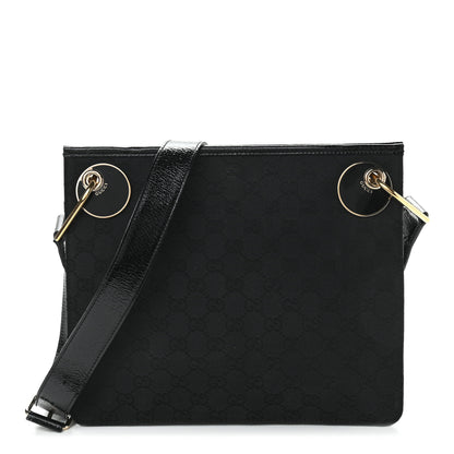 Gucci Monogram Eclipse Messenger Bag Black 1 of 9