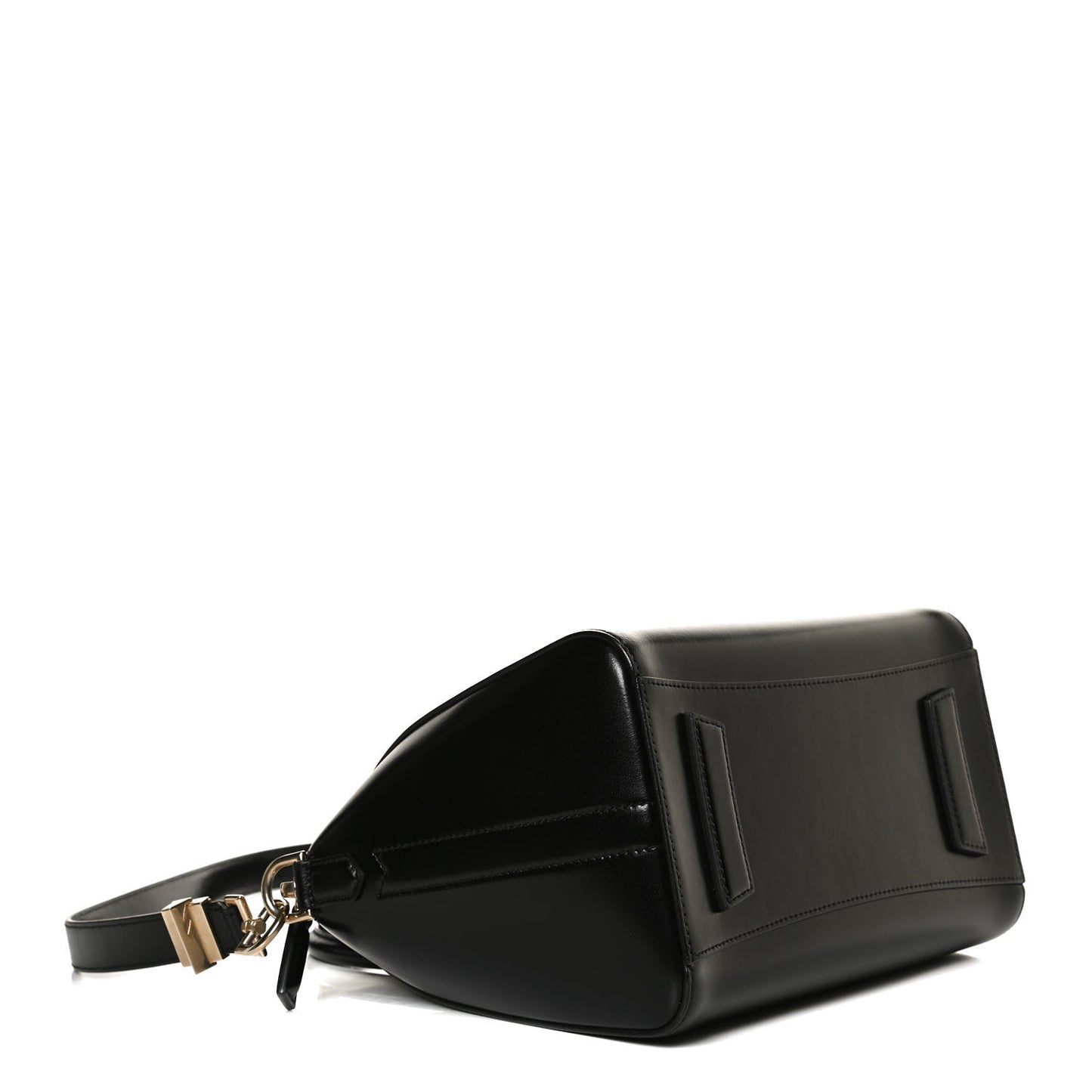 Shiny Lord Calfskin Small Antigona Black
