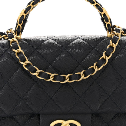Chanel Caviar Quilted Small Handy CC Flap Navy 8 of 12
