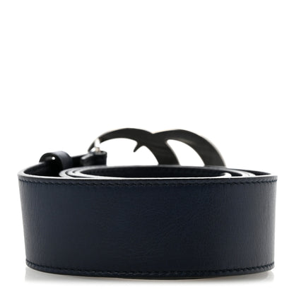 Gucci Moon Calfskin Nickel Double G 40mm Belt 85 34 Blue 2 of 8