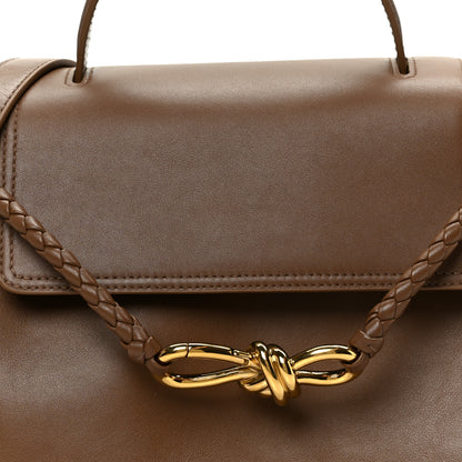 Bottega Veneta Silky Calfskin Small Ciao Ciao Nocciola 10 of 12