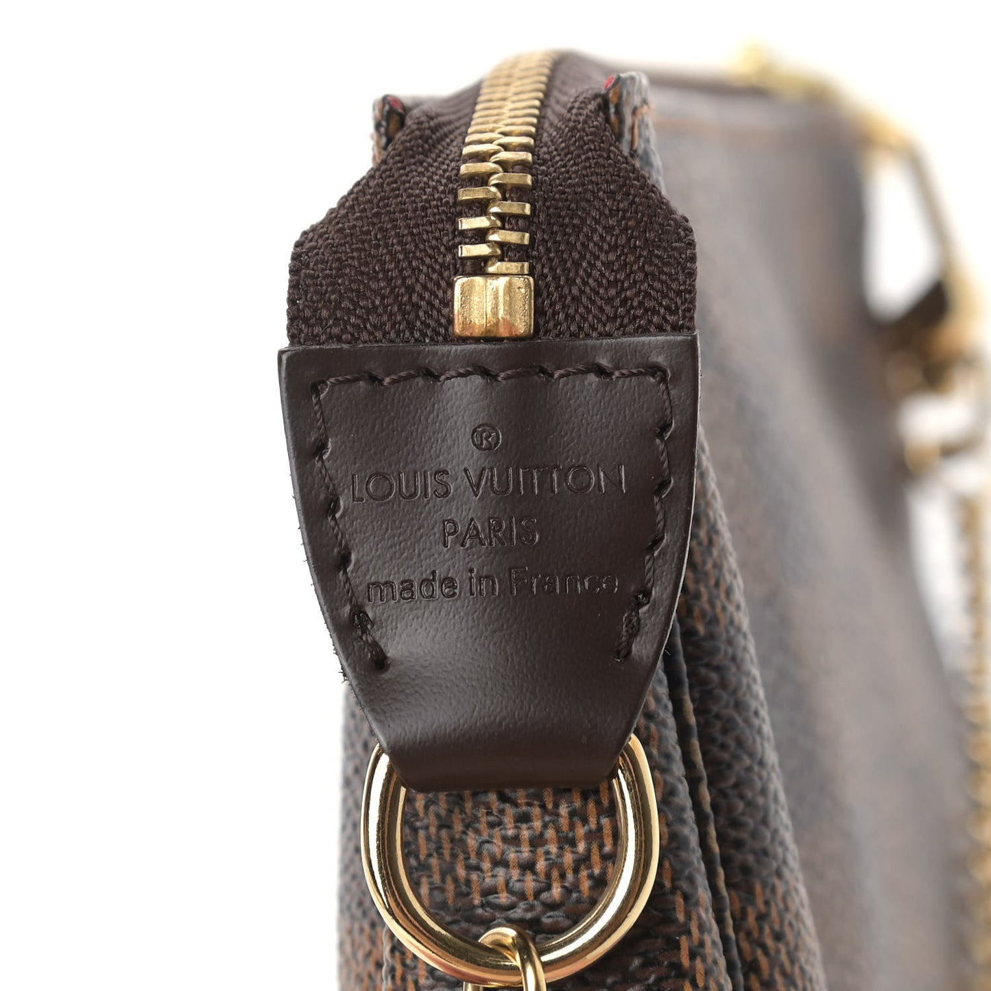 Damier Ebene Complice Trunks and Bags Mini Pochette Accessories Red