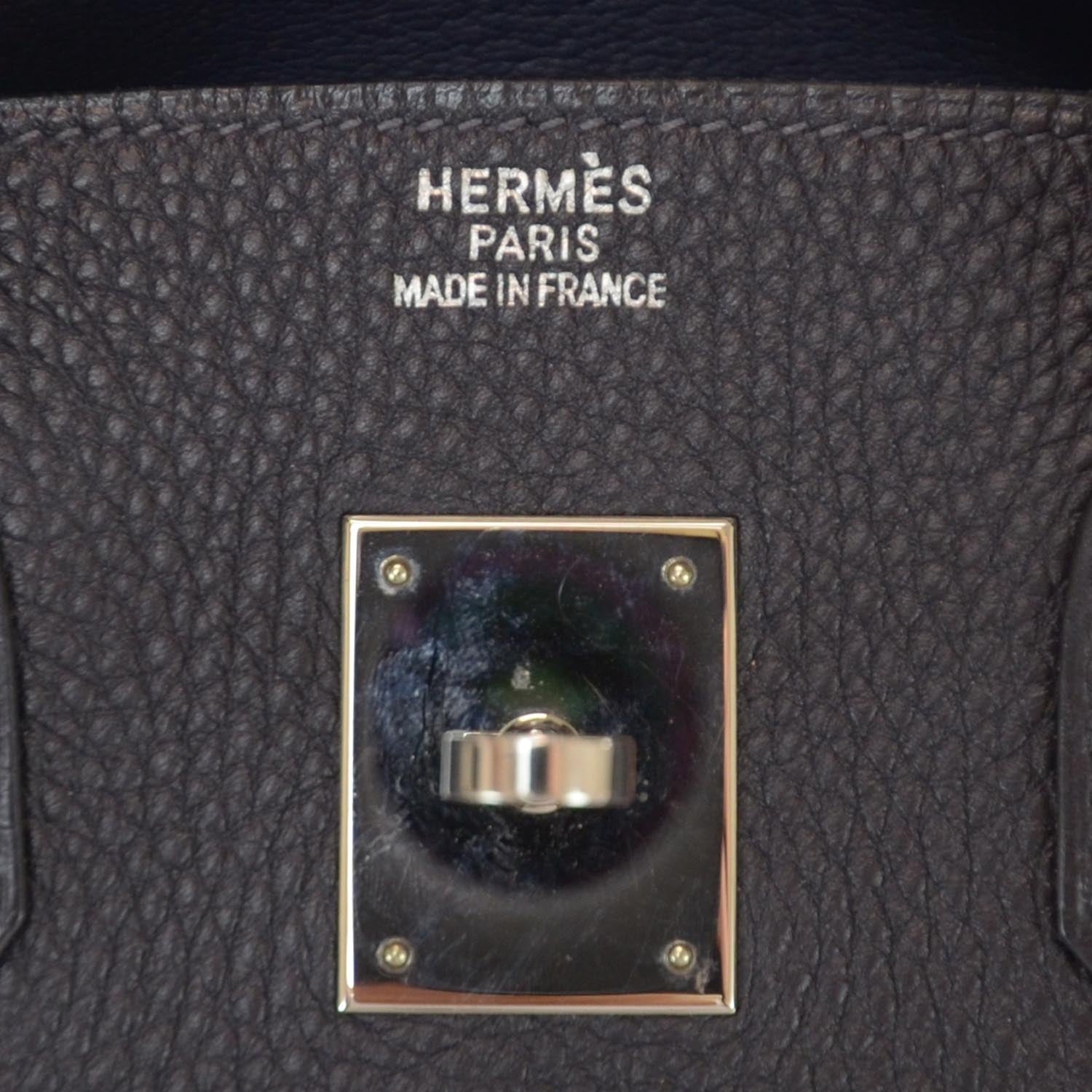 Hermes Togo Birkin 35 Indigo 7 of 9