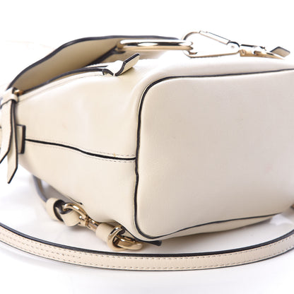 Chloe Suede Calfskin Mini Faye Backpack Off White 8 of 10