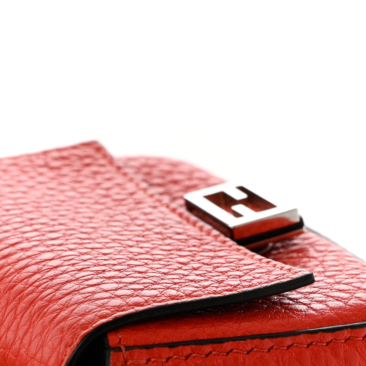 Fendi Cuoio Romano Micro Baguette Charm Papavero 5 of 6