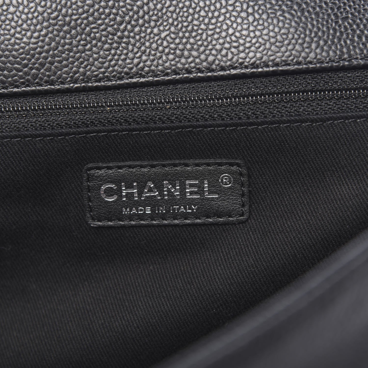 Chanel Caviar Timeless CC Accordion Flap Black 6 of 10