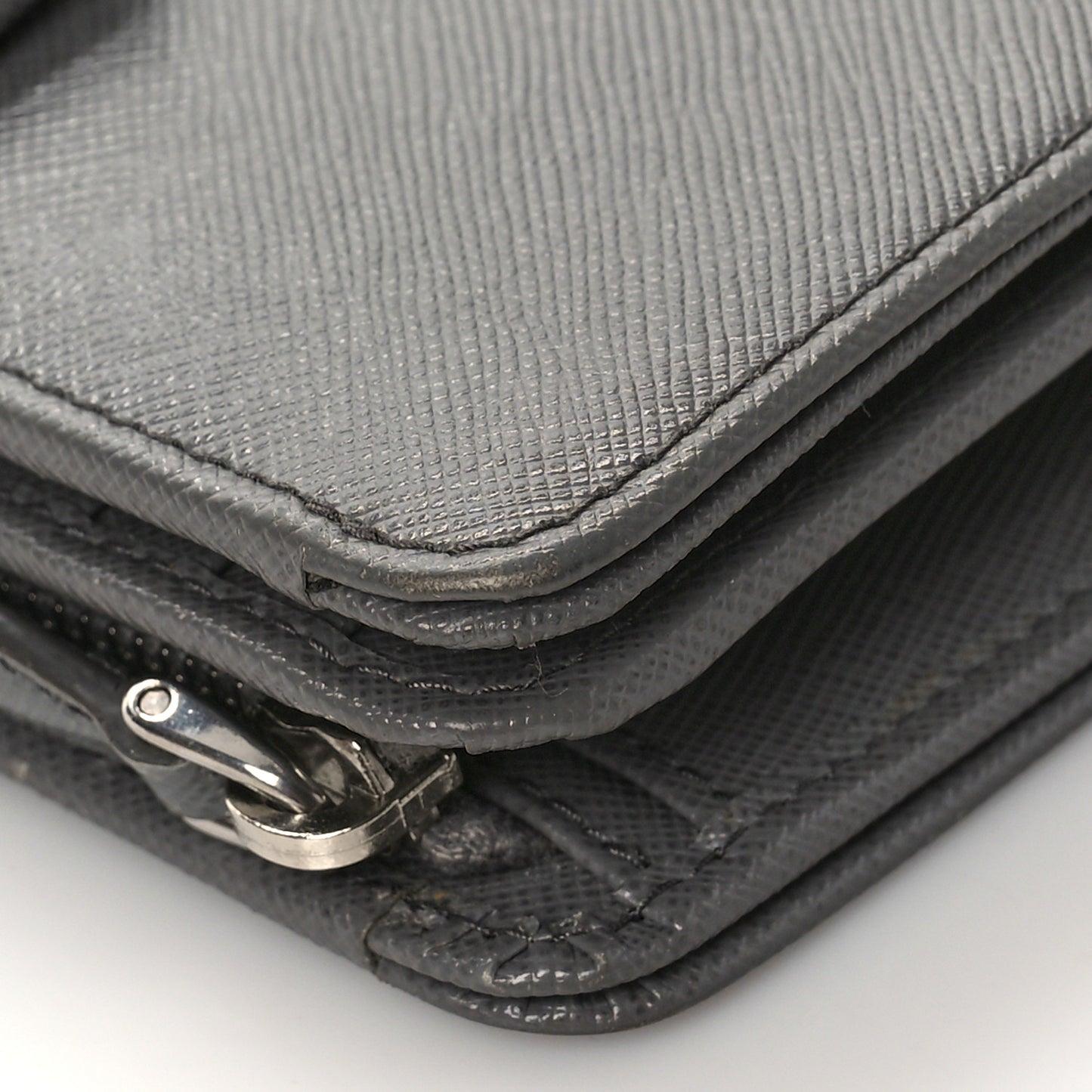 Saffiano Metal Compact Wallet Marmo