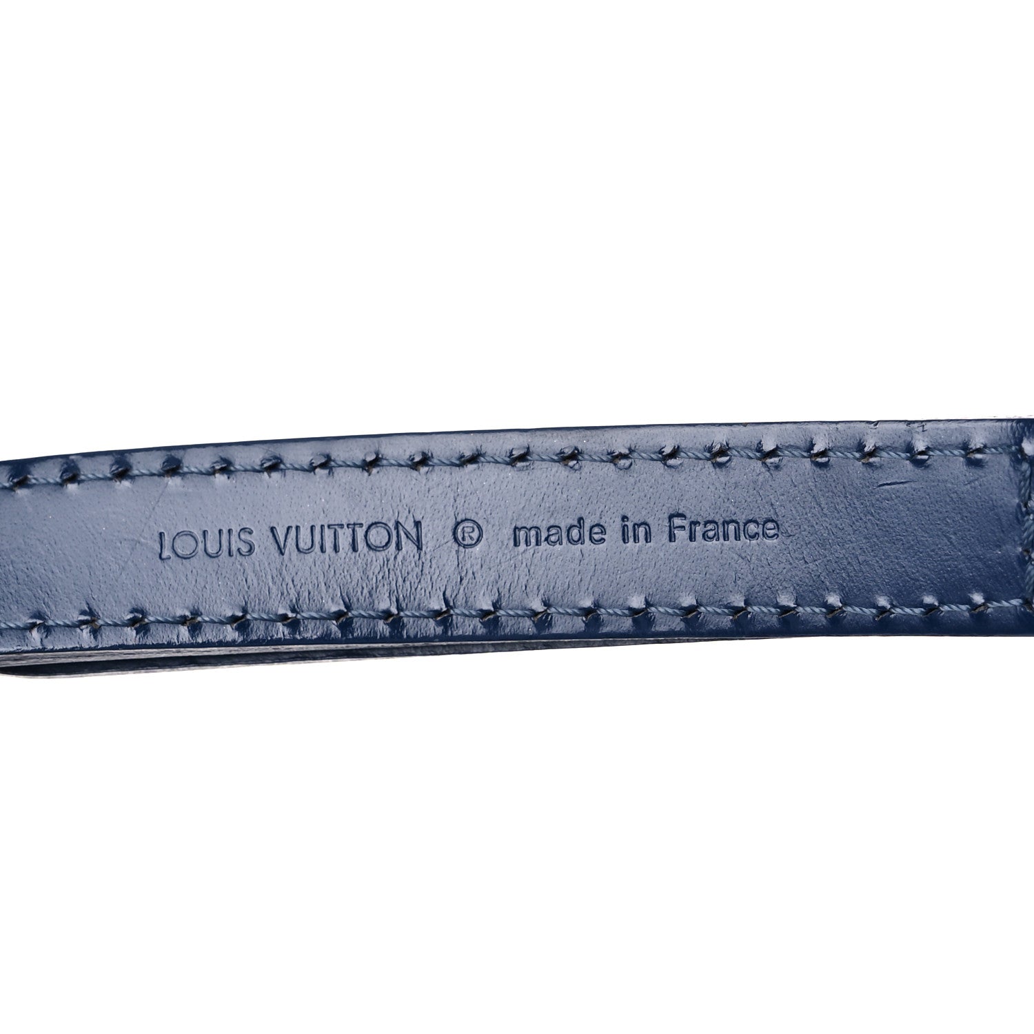 Louis Vuitton Calfskin 16mm Adjustable Shoulder Strap Indigo 5 of 8