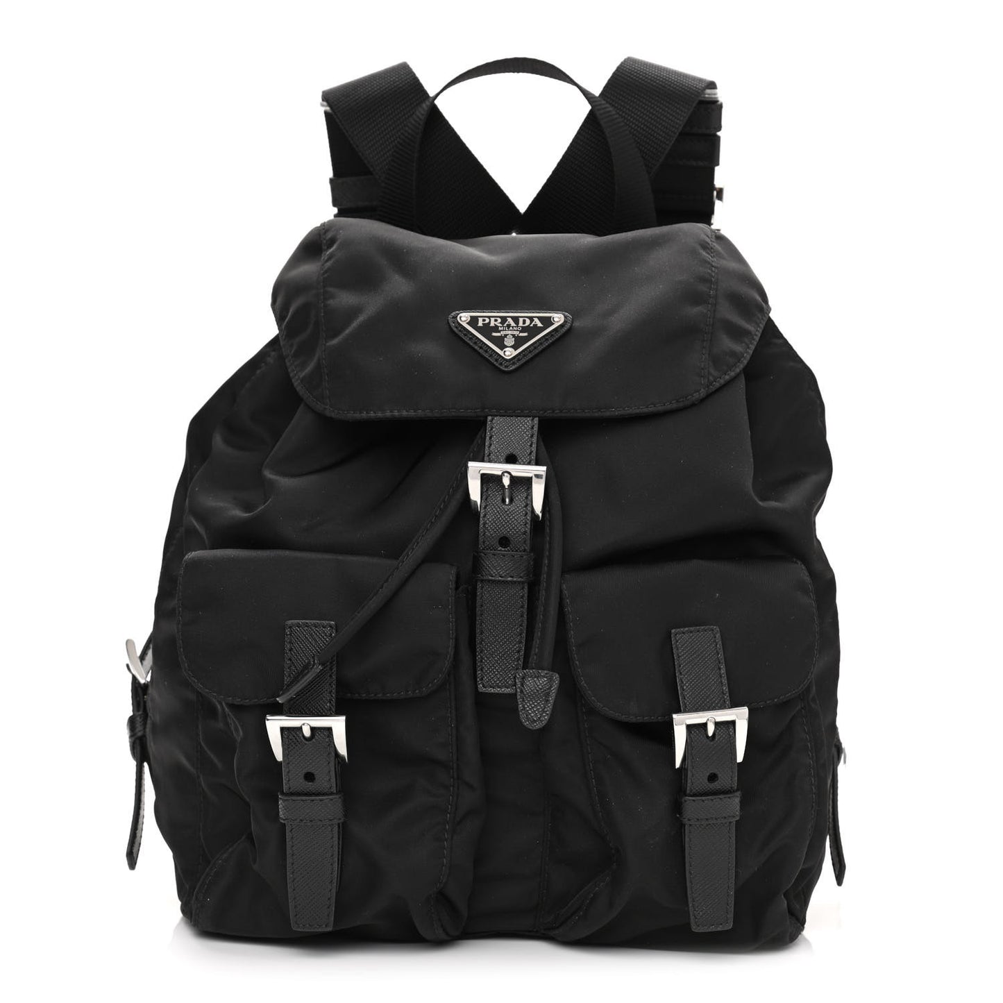 Tessuto Nylon Vela Small Backpack Black