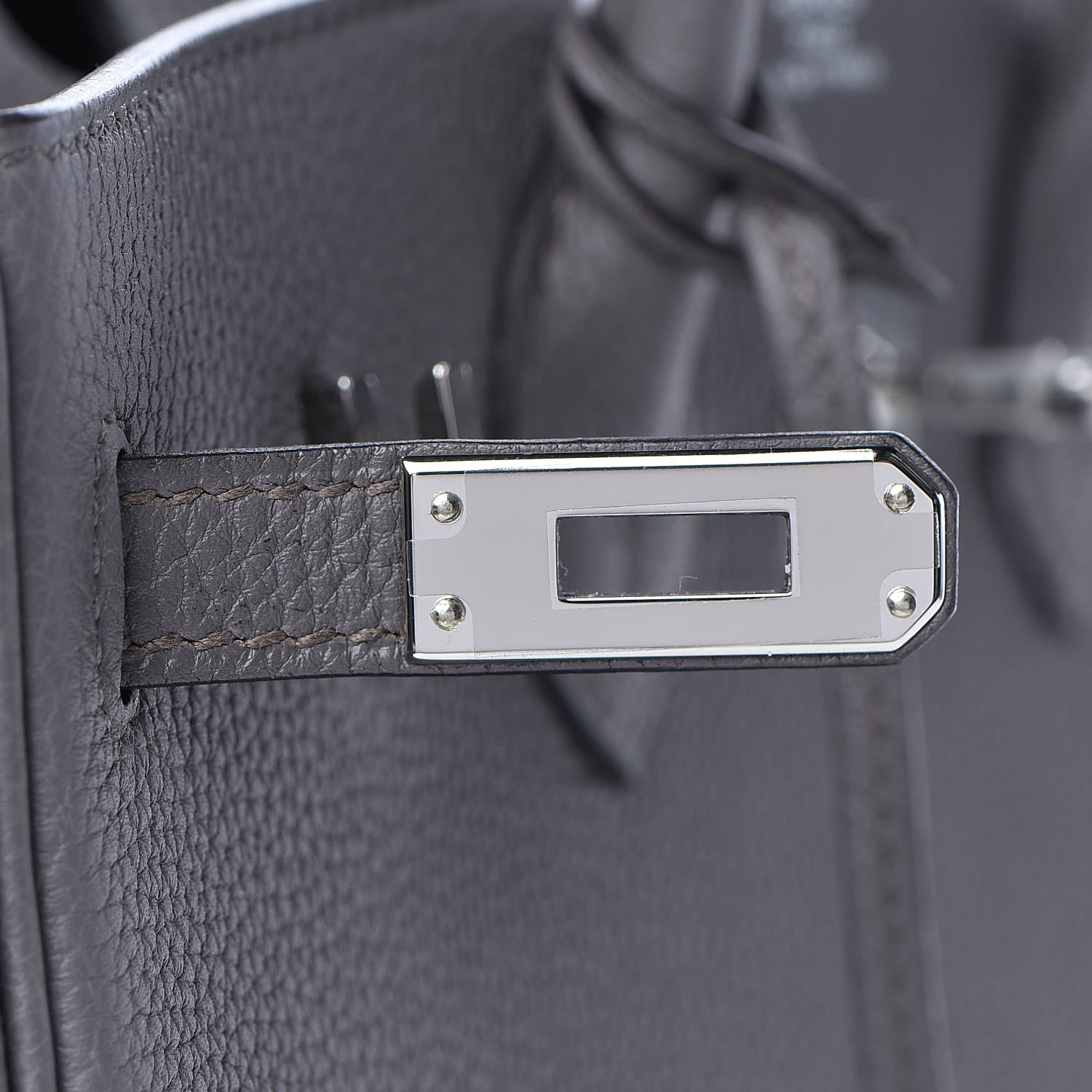Hermes Togo Birkin 25 Etain 17 of 30