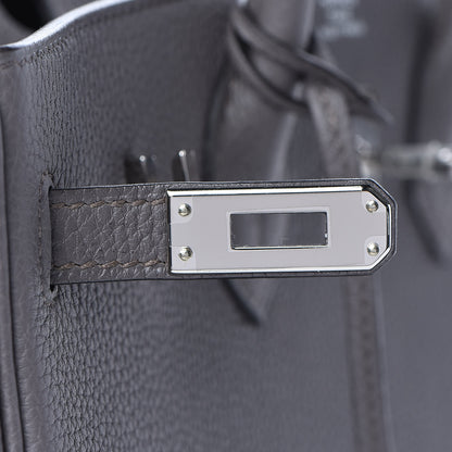Hermes Togo Birkin 25 Etain 17 of 30
