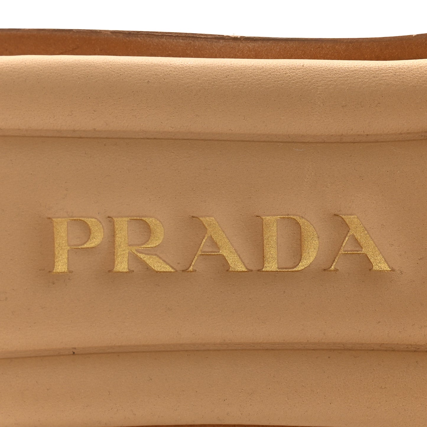 Raffia Metal Triangle Logo 10mm Slide Sandals 37 Naturale