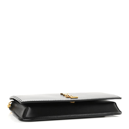 Saint Laurent Smooth Calfskin Monogram Phone Holder Crossbody Black 4 of 10