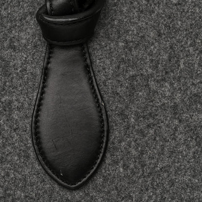Celine Felt Calfskin Medium Tie Knot Tote Grey Black 14 of 19