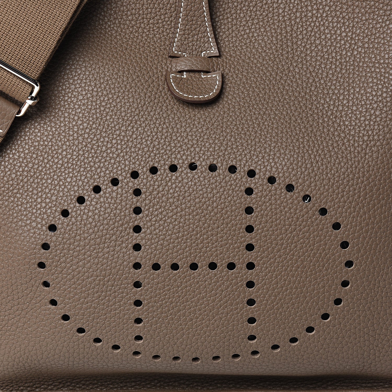 Hermes Taurillon Clemence Evelyne III PM Etoupe 7 of 10