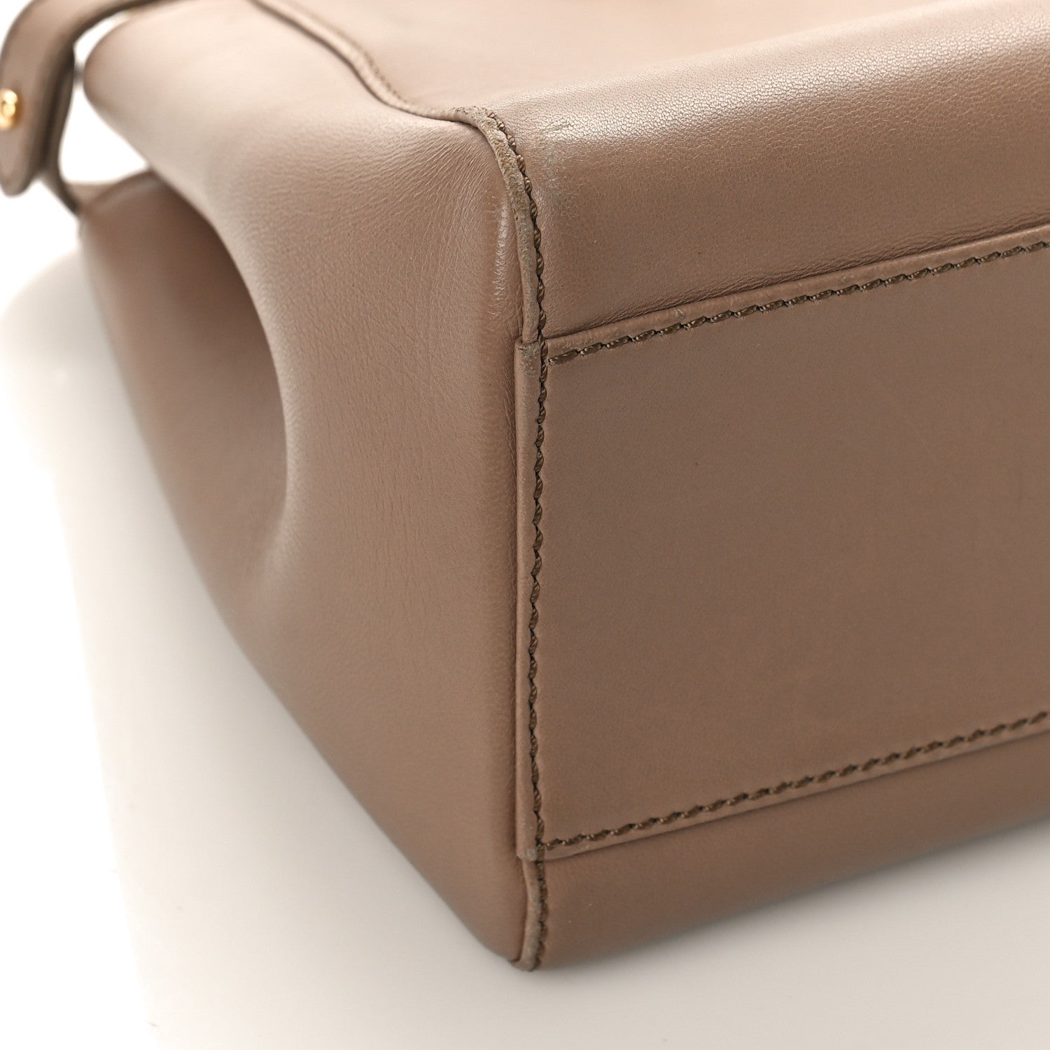 Fendi Nappa Mini Peekaboo Iconic Satchel Tortora 6 of 8