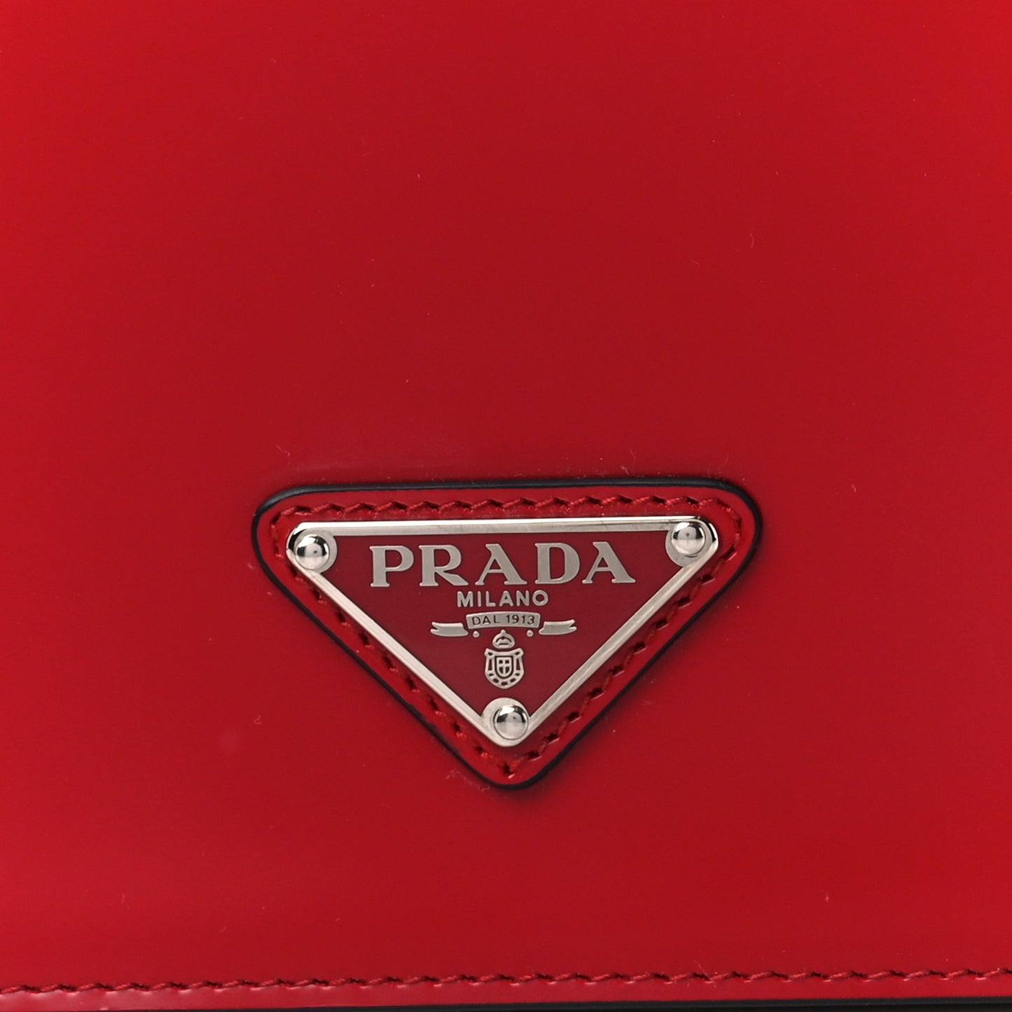 Spazzolato Shoulder Bag Scarlatto