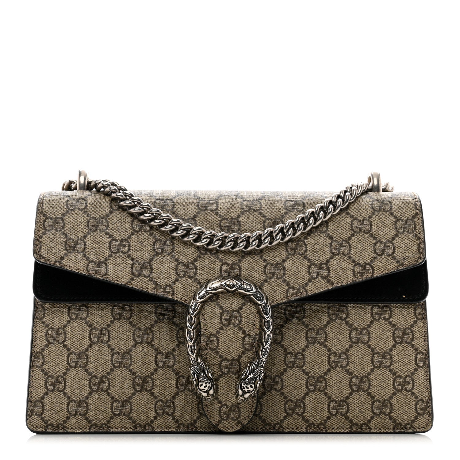Gucci GG Supreme Monogram Small Dionysus Shoulder Bag Black 1 of 12