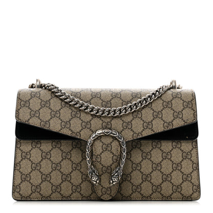 Gucci GG Supreme Monogram Small Dionysus Shoulder Bag Black 1 of 12