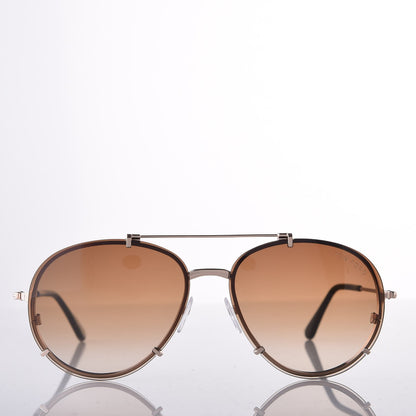 Tom Ford Oval Dickon Sunglasses TF 527 Brown 2 of 7