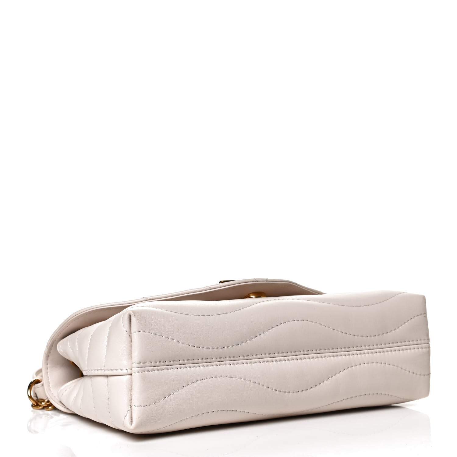 Louis Vuitton Calfskin LV New Wave Chain Bag Ivory 4 of 12