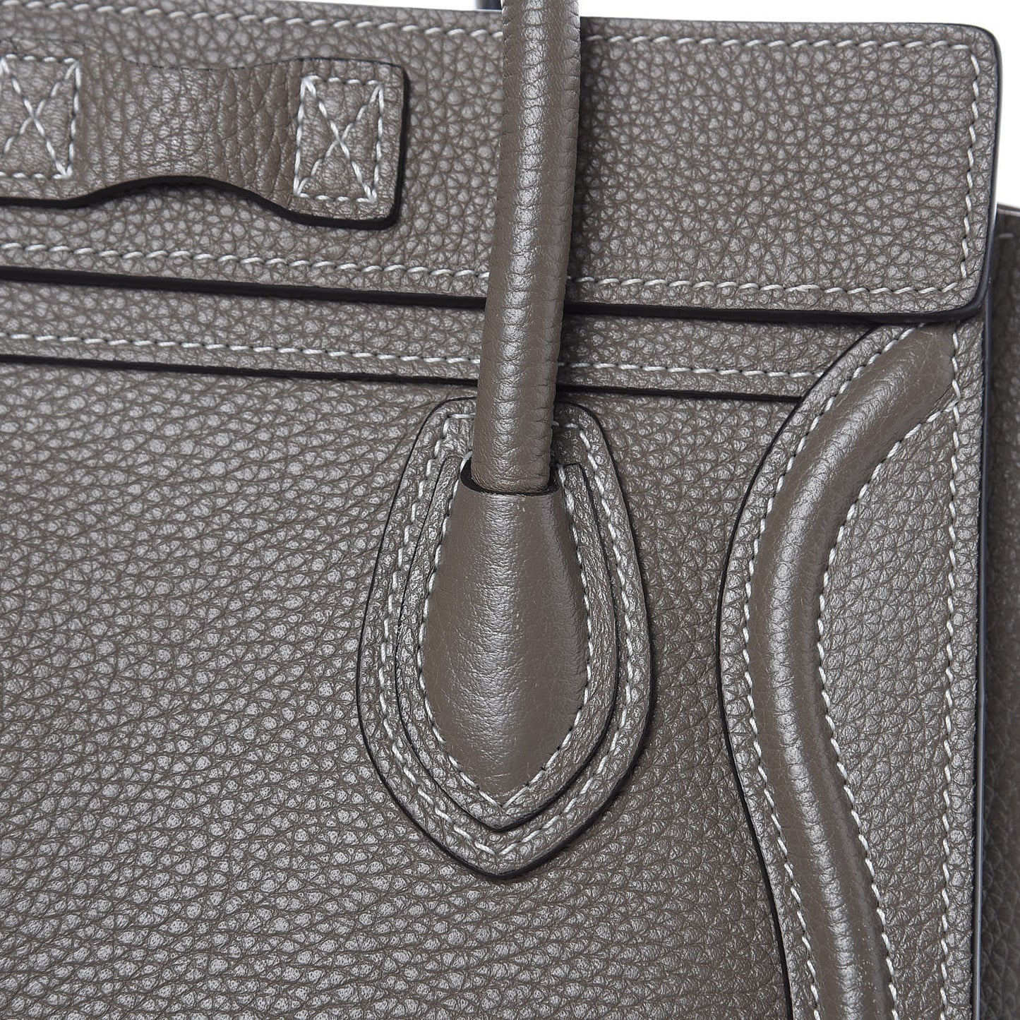 Drummed Calfskin Nano Luggage Souris