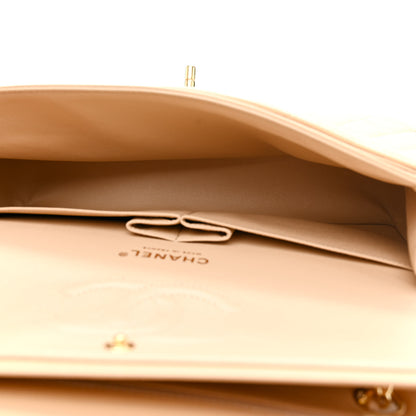 Chanel Caviar Quilted Medium Double Flap Beige 4 of 10