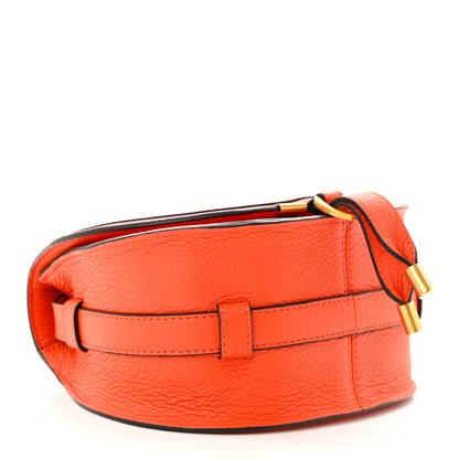 Chloe Grained Calfskin Small Marcie Saddle Bag Rusted Orange 4 of 11