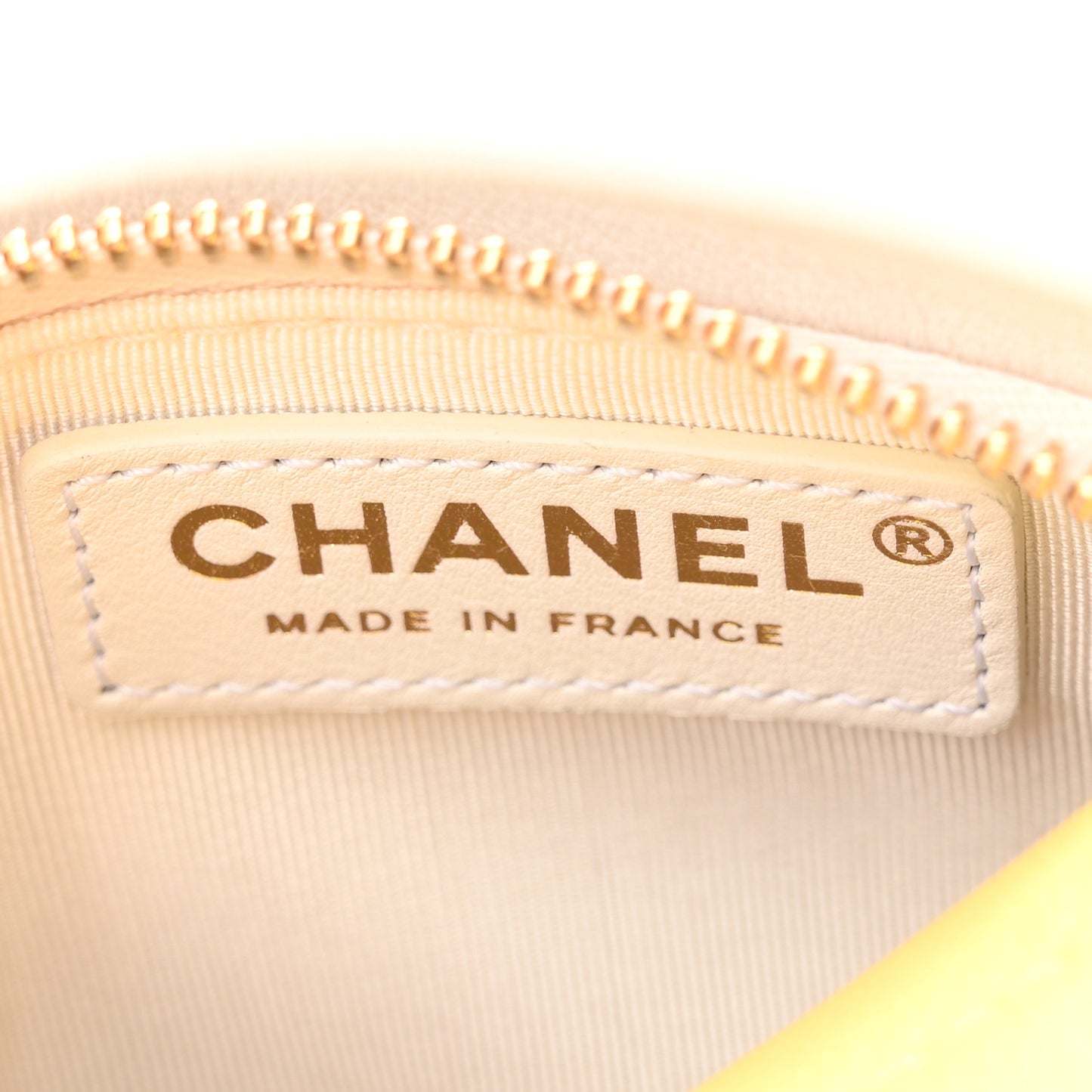 Calfskin Coco Beach Ball Bag White Yellow