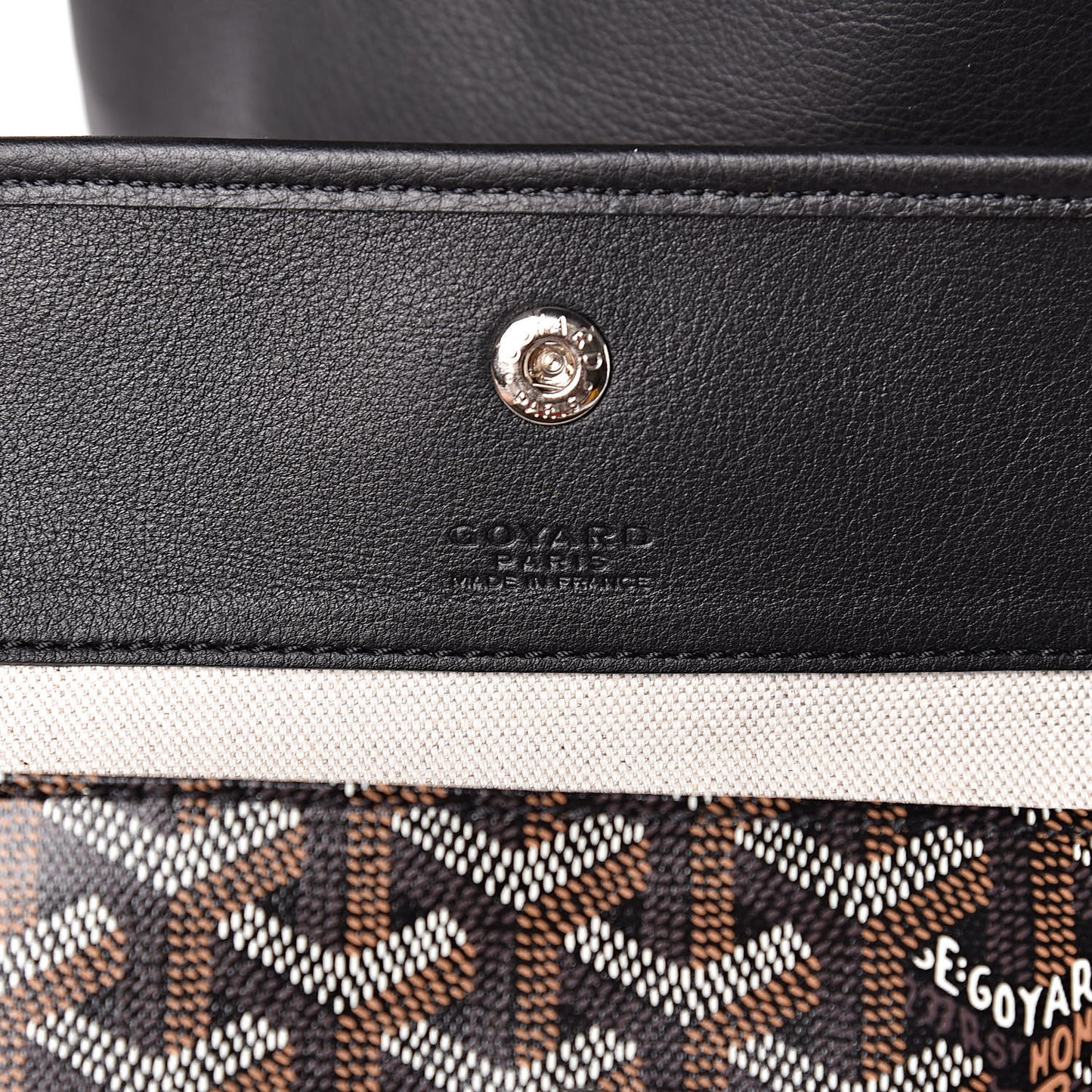 Goyardine Reversible Anjou PM Black