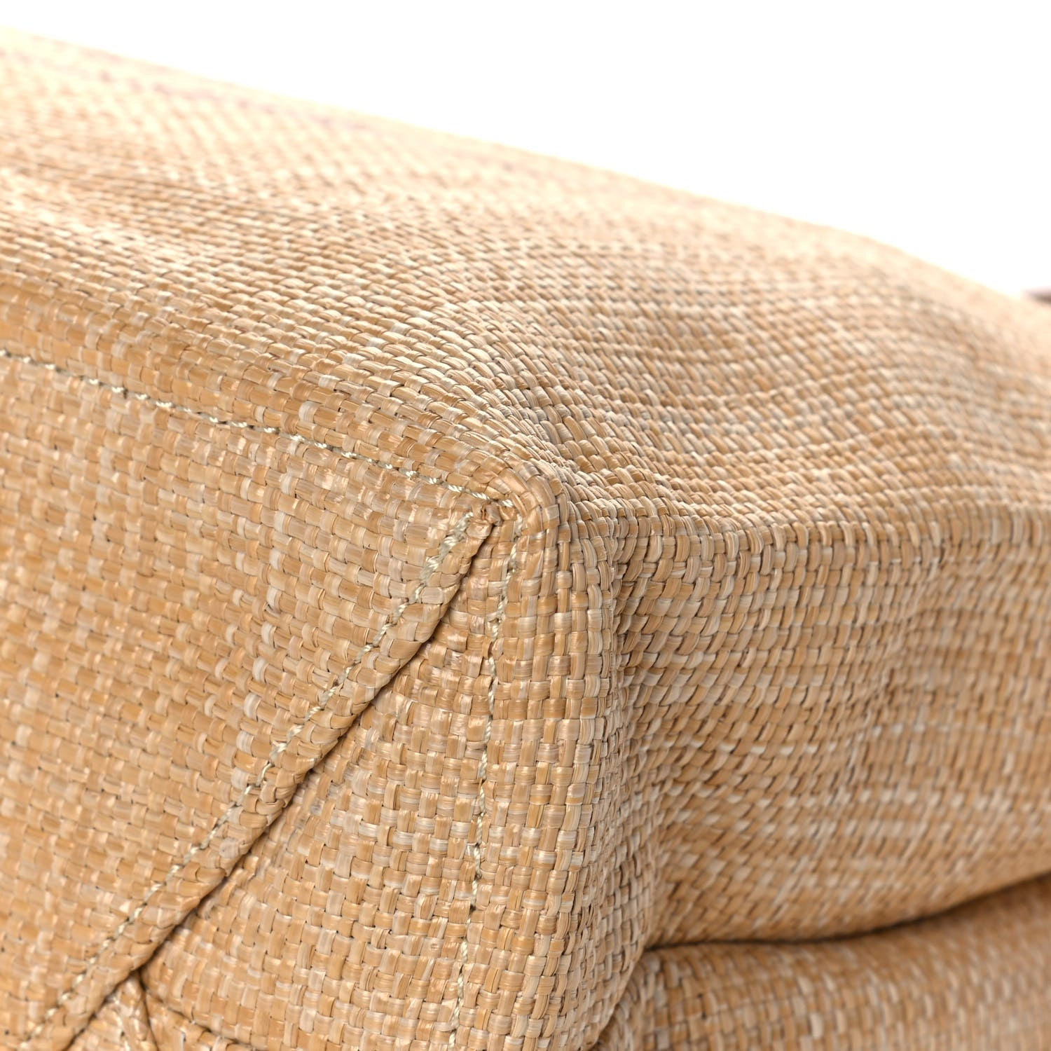 Prada Raffia Logo Tote Naturale 9 of 11