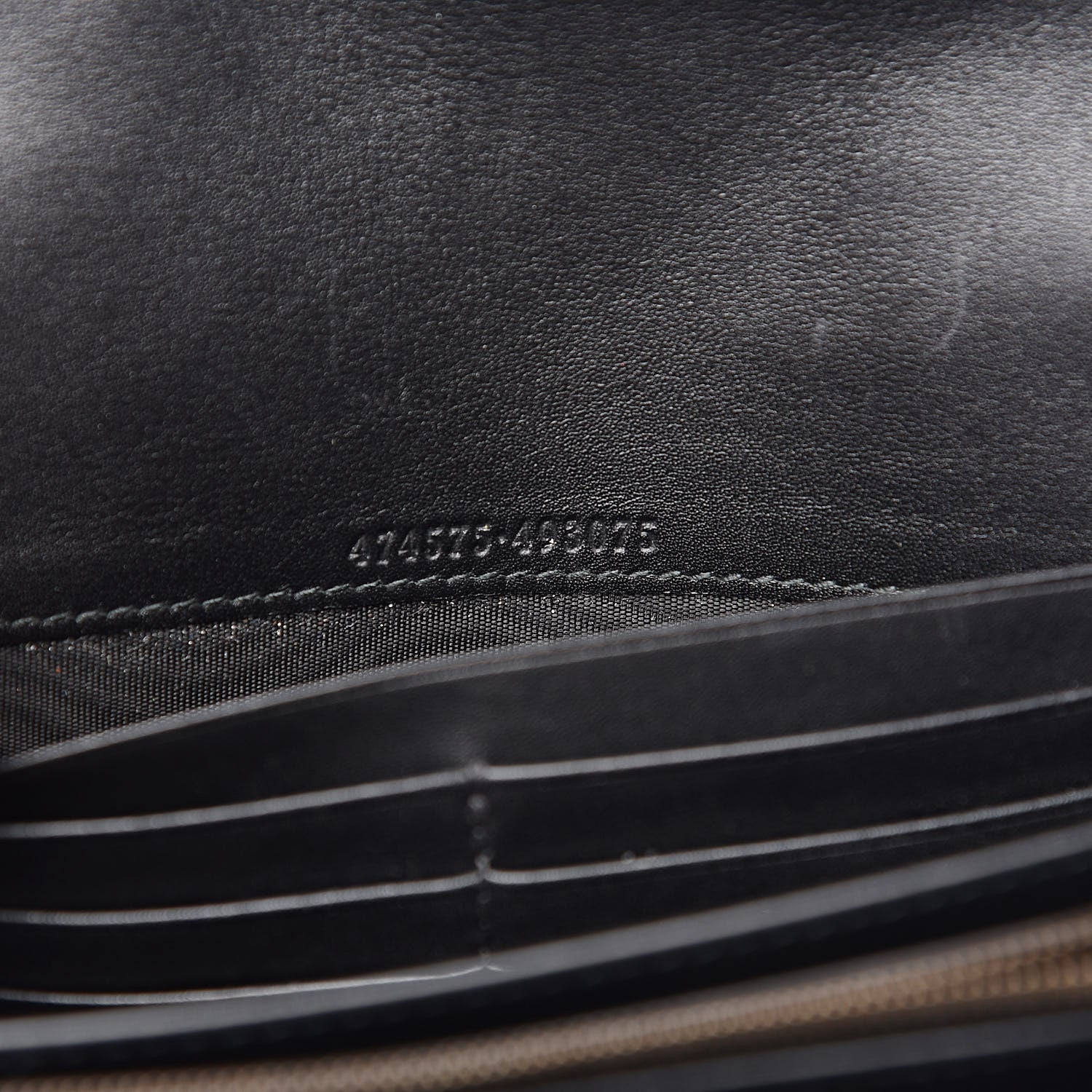 Gucci Calfskin Matelasse GG Marmont Chain Wallet Black 6 of 18