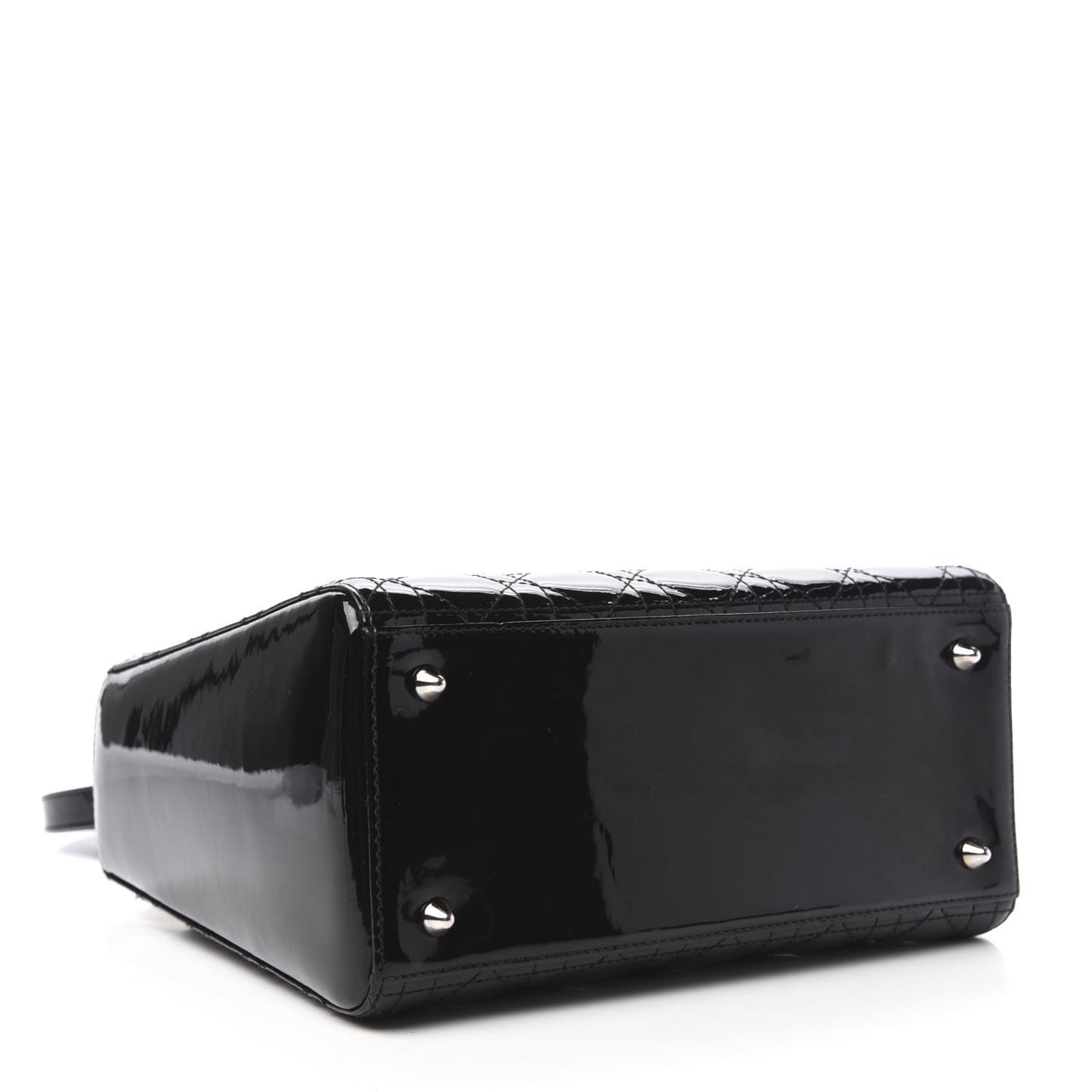 Patent Cannage Medium Lady Dior Black