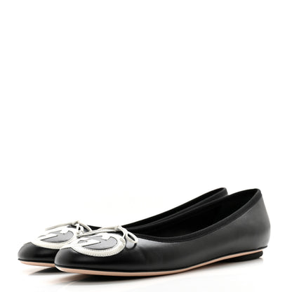 Gucci Malaga Kid Jarret Ballet Flats 37.5 Black 3 of 11