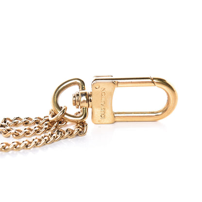 Louis Vuitton Metal Pochette Extender Key Ring Chain Gold 4 of 4