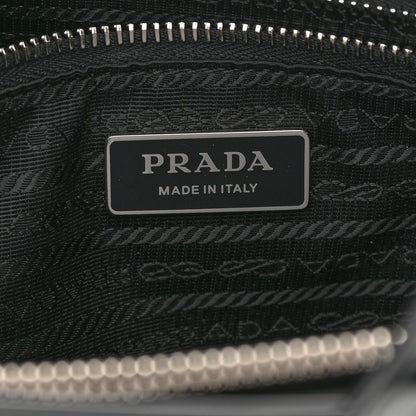 Prada Spazzolato Large Re-Edition 1995 Double Handle Handbag Black 8 of 14