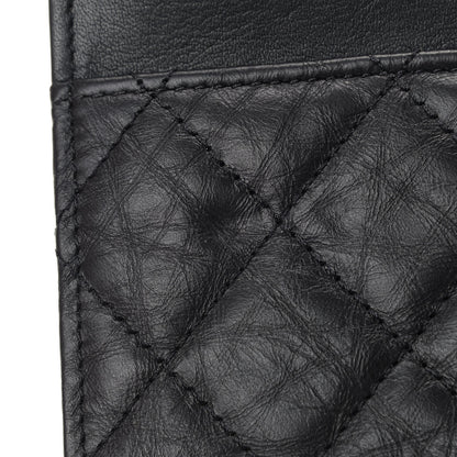 Chanel Aged Calfskin Reissue Wallet On Chain WOC Black 10 of 11