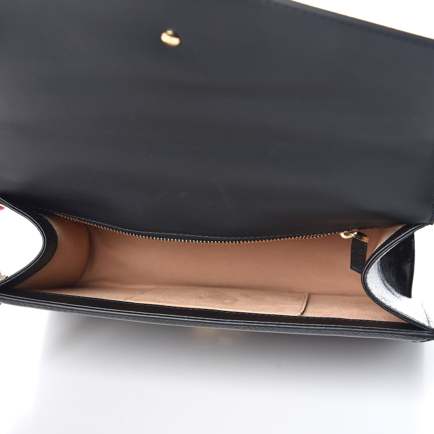 Gucci Velvet GG Monogram Web Small Sylvie Shoulder Bag Brown Black Oro Vecchio 6 of 13