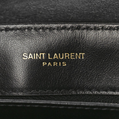 Saint Laurent Calfskin Y Quilted Monogram Toy Loulou Crossbody Bag Black 6 of 8