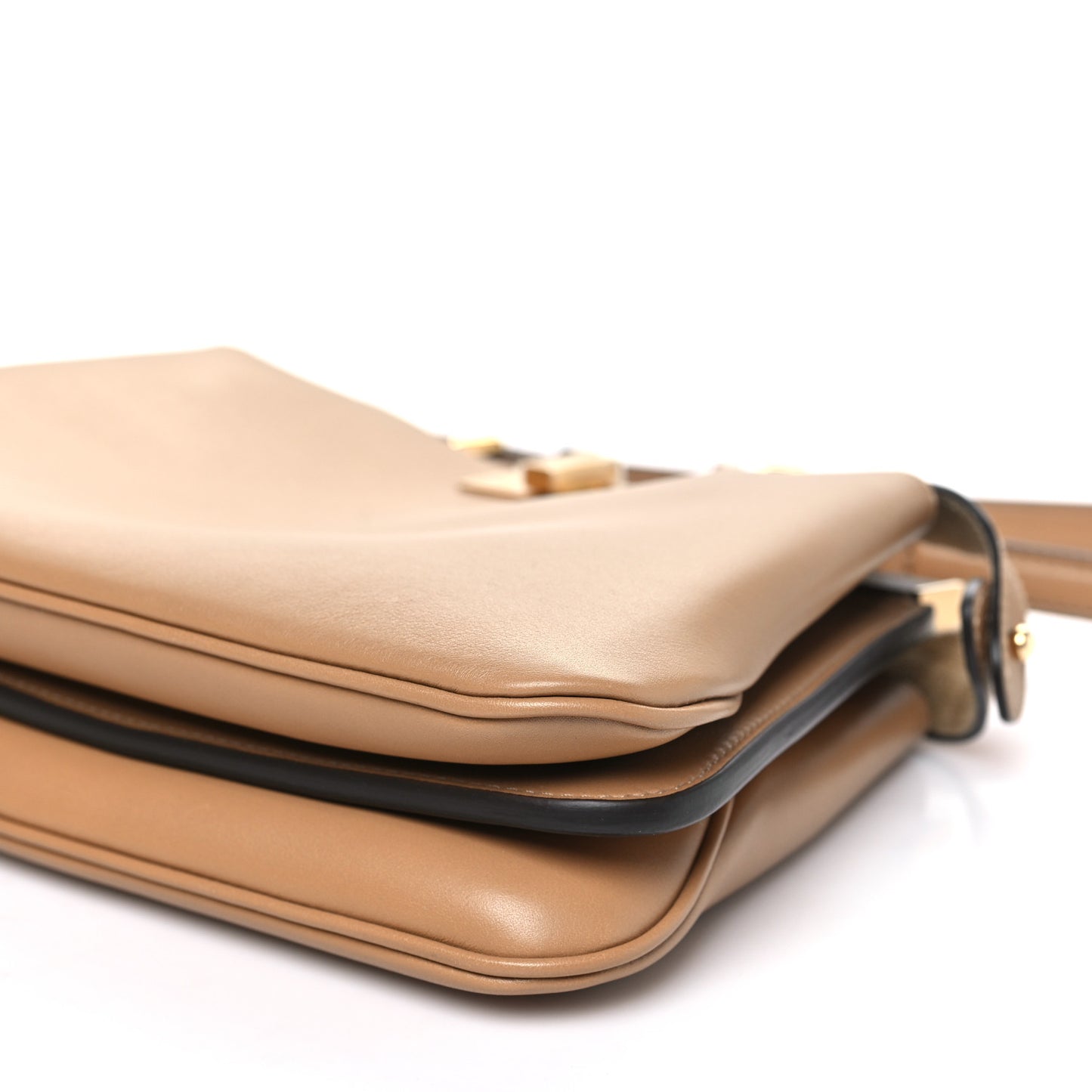 Vitello Small Soft Peekaboo Satchel Cappuccino