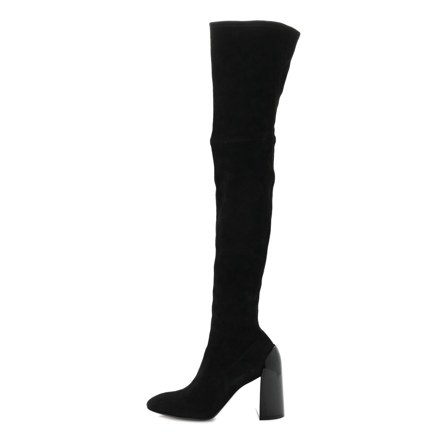 Velvet Goatskin Betty 60 Boots 36.5 Black
